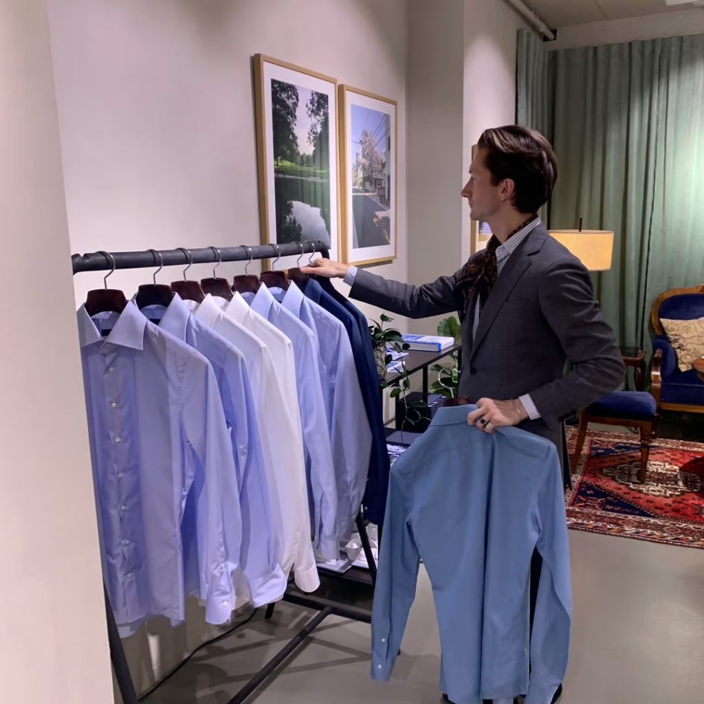 Andreas Feet har startet butikk for å hjelpe menn å bygge funksjonelle garderober som varer